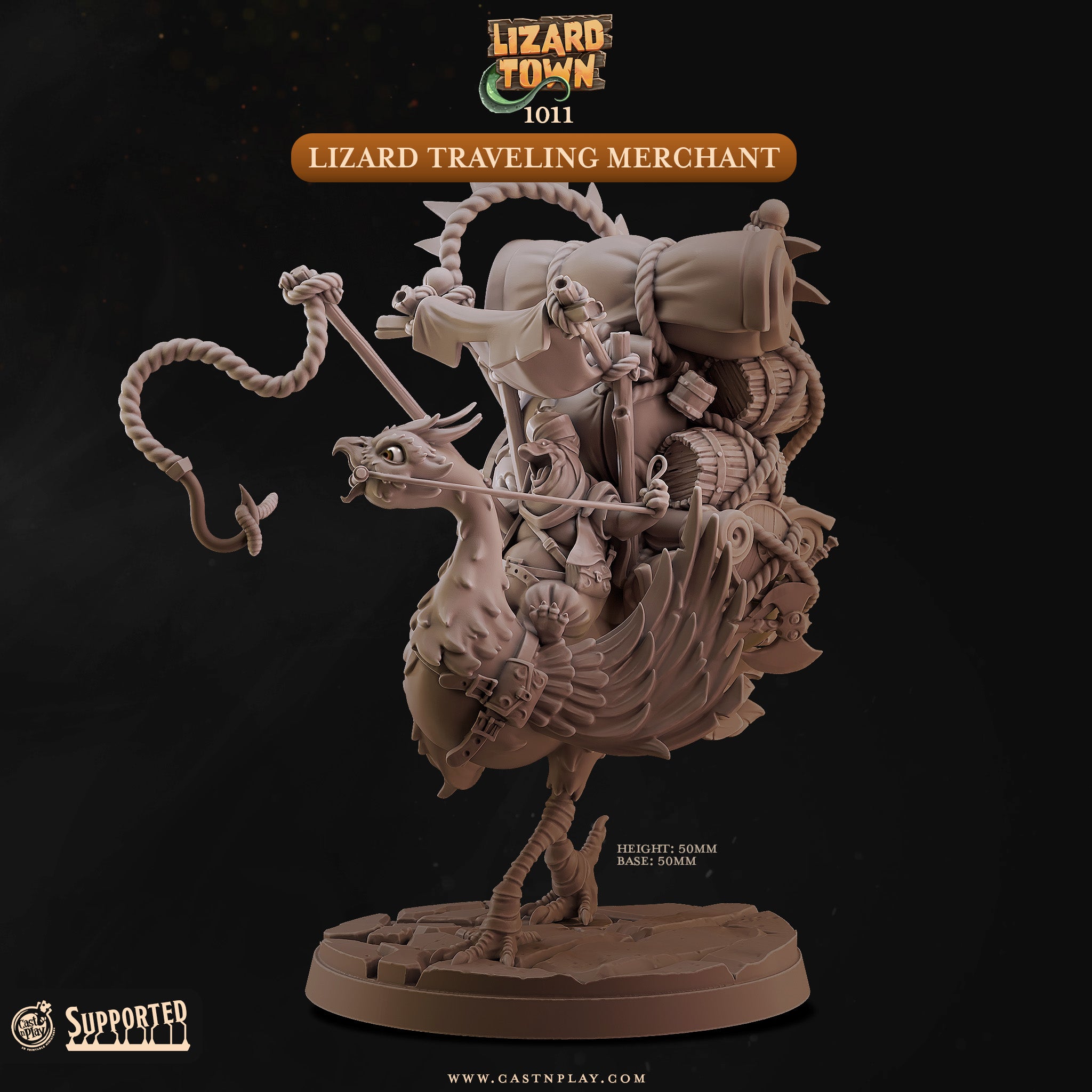 Lizard Traveling Merchant - Cast n Play